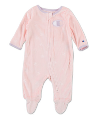 Thumbnail 1: Champion Baby Girls Logo Velour Onesie 
