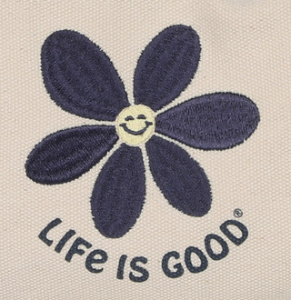 Thumbnail 4: Life is Good Small Canvas Logo Boat Tote with Handles & Removable Strap 