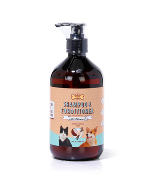 Thumbnail 1: POM 16.9 oz 2-In-1 Coconut Vanilla Pet Shampoo & Conditioner 