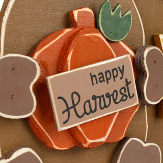 Thumbnail 2: Autumn Gatherings 20x15.5 Wood Happy Harvest Highland Cow Trio Home Accent 