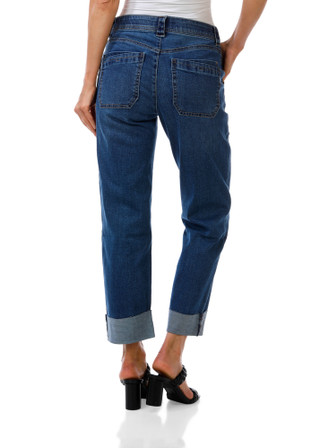 Thumbnail 2: Democracy Women's Stretch Waist Cuff Jeans 