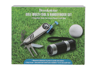Thumbnail 1: Brookstone 7 Pc Golf Multi-Tool & Rangefinder Set 