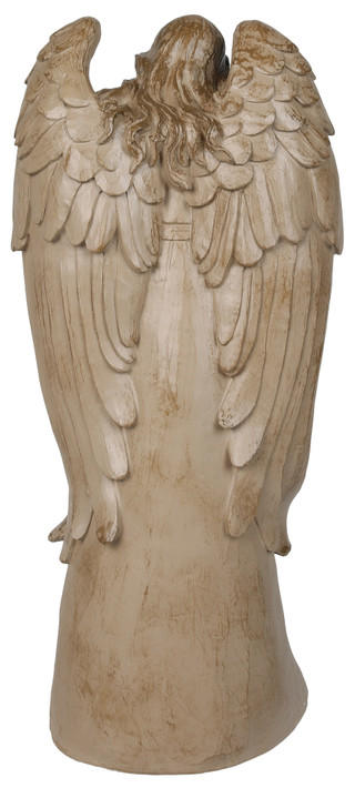 Thumbnail 2: Magical Season 17 in Carved Christmas Angel w/ Star & Nativity Scene Decor 