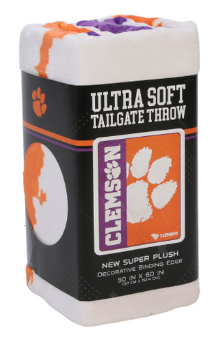 Thumbnail 1: CLEMSON TIGERS 50x60 Clemson Tigers Ultra Soft Tailgate Throw 