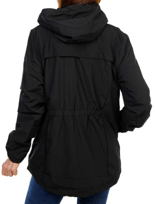 Thumbnail 2: ZeroXposur Women's Fur Lined 2 Pocket Zip Up Hooded Rain Jacket 