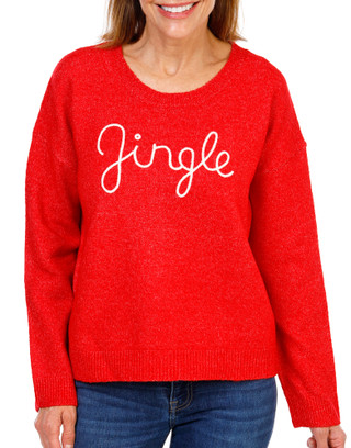 Thumbnail 1: Bobeau Women's Christmas Jingle Sweater 
