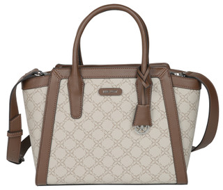Thumbnail 1: NINE WEST Lattice Logo Zippered Cross Body with Key Chain 