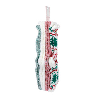 Thumbnail 2: Sofft Scents Women's 4 Pk Christmas Print Cozy Socks  