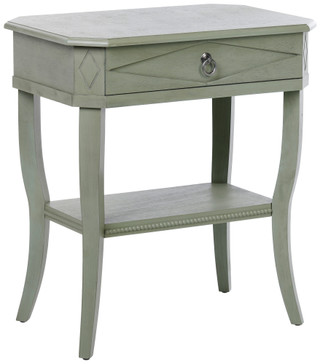 Thumbnail 1: XIAMEN HOME & NATURE 23x26 Wooden Accent Table w/ Drawer 