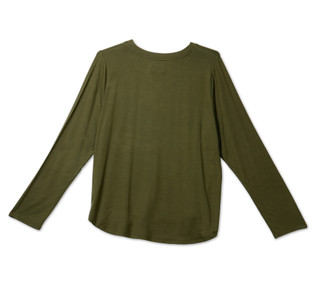 Thumbnail 2: Thread & Supply Women's Plus Soft Long Sleeve Crew Neck Top 