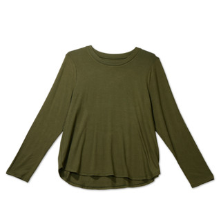 Thumbnail 1: Thread & Supply Women's Plus Soft Long Sleeve Crew Neck Top 