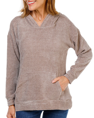 Thumbnail 1: Anneliese Women's Chenille Pullover Hoodie 