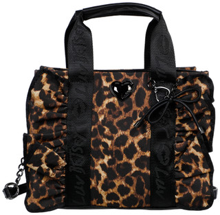 Thumbnail 1: Betsey Johnson Women's Ruffle Charm Print Canvas Mini Tote Bag 