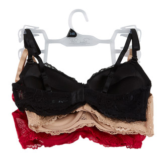 Thumbnail 2: Rene Rofe Women's 3 Pk Extreme Push Up Bras with Convertible Straps 