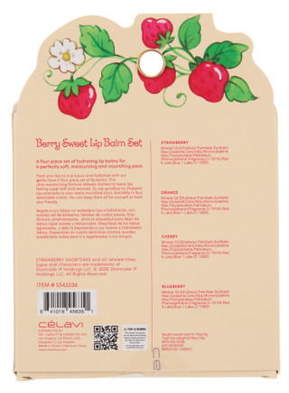Thumbnail 2: CELAVI 4 Pk Berry Sweet Flavored Nourishing Lip Balm Set 