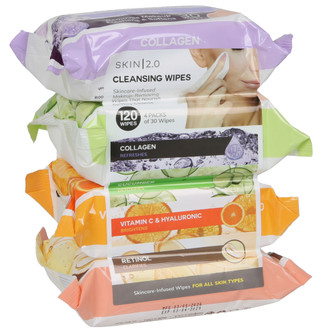 Thumbnail 1: Skin 2.0 4 Pk Cleansing Facial Wipes 