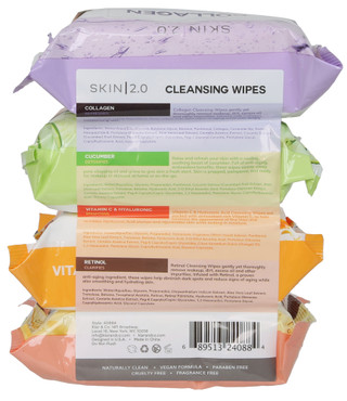 Thumbnail 2: Skin 2.0 4 Pk Cleansing Facial Wipes 