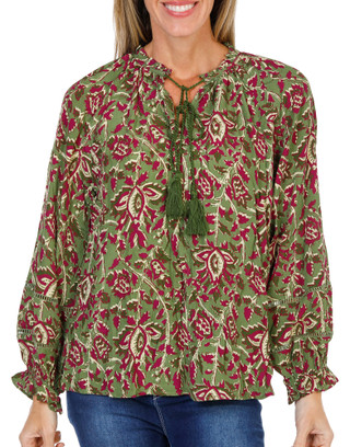 Thumbnail 1: Farmer's Market Women's Floral Print Blouse  