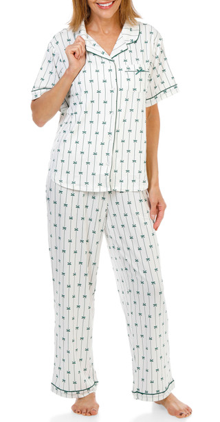 Thumbnail 1: FLORA Women's 2 Pc Pajama Shirt & Pants Set 