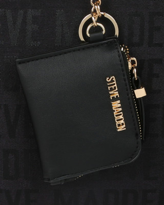 Thumbnail 2: Steve Madden Triple-Compartment Logo Jacquard Tote w/ Zippered Pouch 