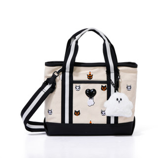 Thumbnail 1: Luv Betsey Canvas Halloween Mini Tote with Removable Strap & Charm 
