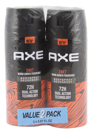 Thumbnail 1: AXE 2 Pk Warm Amber Scented Body Spray Deodorant  