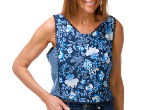 Thumbnail 2: Ellen Tracy Women's Sleevless Floral Top 