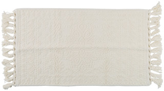 Thumbnail 1: French Connection 20x34 Nellore Fringe Cotton Bath Rug 