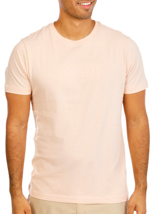 Thumbnail 2: Hurley Men's Short Sleeve Embroidered Boxed Logo Shirt 