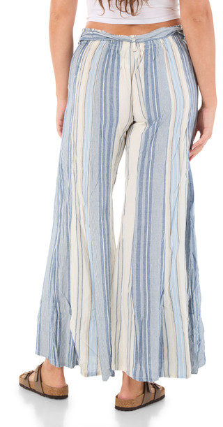 Thumbnail 1: Angie Juniors' Stripe Tie Front Pants 