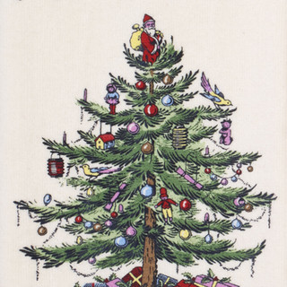 Thumbnail 2: Spode 3 Pk Christmas Tree Tartan Kitchen Towels 