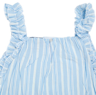 Thumbnail 1: Andy & Evan Big Girls 2 Pc Stripe Wide Leg Pants Set 