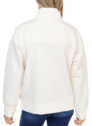 Thumbnail 1: Lands End Women's Long Sleeve Bubble Jacquard Zip Jacket  