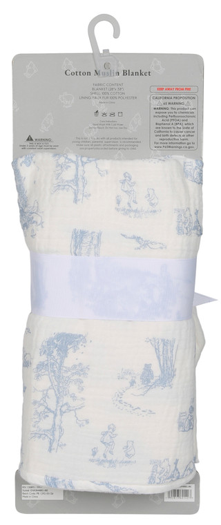 Thumbnail 2: Winnie The Pooh Baby Cotton Muslin Blanket 