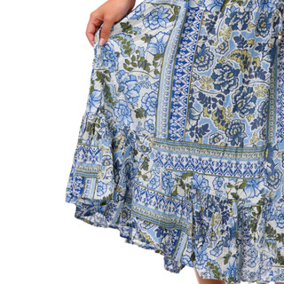 Thumbnail 3: Angie Juniors' Geometric Maxi Skirt  