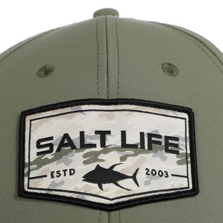 Thumbnail 2: Salt Life Ambush Badge 6-Panel Performance Hat 