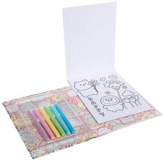 Thumbnail 1: Page Publications Bold And Easy Cute Friends Coloring Kit Markers Included 