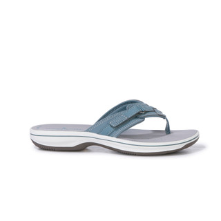 Thumbnail 2: Clarks Women's Cloudstepper Breeze Sea Thong Sandals 