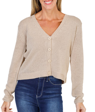 Thumbnail 3: MAX STUDIO Women's Long Sleeve V-Neck Button Up Cardigan  