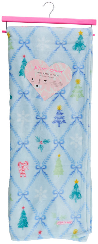 Thumbnail 1: Betsey Johnson 50x70 Christmas Ultram Soft Plush Throw 
