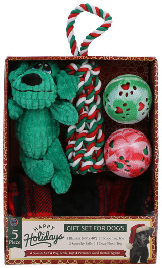 Thumbnail 2: Bow Wow Pet 5 Pc Christmas Gift Set for Dogs 