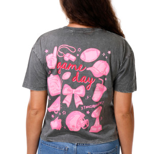 Thumbnail 3: Vintage threadz Junior's Short Sleeve Game Day Graphic Tee 