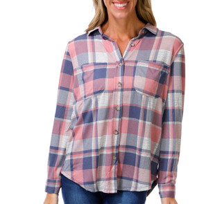 Thumbnail 1: C&C California Women's Long Sleeve Plaid Button Down 