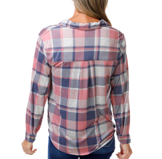 Thumbnail 3: C&C California Women's Long Sleeve Plaid Button Down 