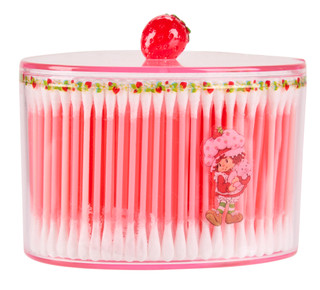 Thumbnail 1: Strawberry Shortcake 500 Pc Strawberry Cotton Picks with Jar  