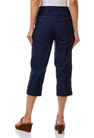 Thumbnail 3: Coral Bay Women's Flexible Waistband Pull-on Capris  