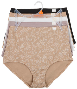 Thumbnail 1: Warners Women's 5 Pk Cotton Blend Briefs 