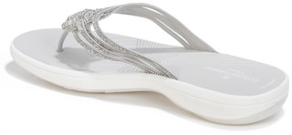 Thumbnail 4: Clarks Women's Cloudsteppers Breeze Rhinestone Flip Flops 