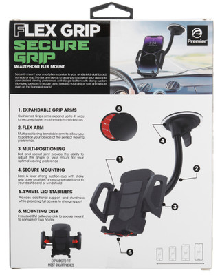 Thumbnail 1: Castrol Premier Flex Grip Secure Grip Smartphone Mount with Tray 
