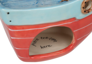 Thumbnail 1: BLUE SKY 10 in Sailboat Tealight Holder 
